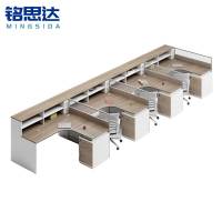铭思达屏风卡座F型四人位含柜椅套