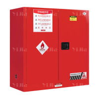 翌嘉YJ4041606 工业防爆柜化学品安全柜实验室危化品储存柜 红色30加仑