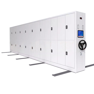 湘渭密集柜档案室密集架移动档案柜凭证资料柜手摇文件柜一列8组每立方(智能)