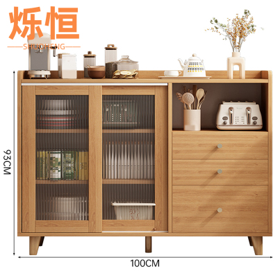 烁恒餐边柜三抽移门台