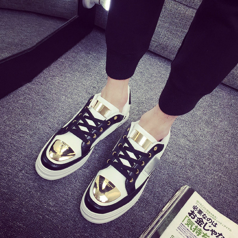 浅娜芬夏天青少年男生运动鞋子潮流中学生休闲板鞋韩版男鞋街舞白色皮鞋 红色 44