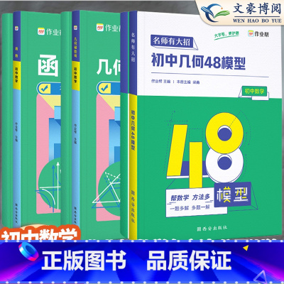[3本套]48模型+几何+函数 初中通用 [正版]2024新版16招通解完形阅读七八九年级英语阅读理解与完形填空专项训练
