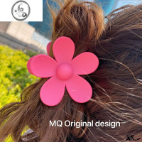 JiMi韩国花朵大号抓夹甜美气质发抓简约后脑勺鲨鱼夹子头饰外出发饰女
