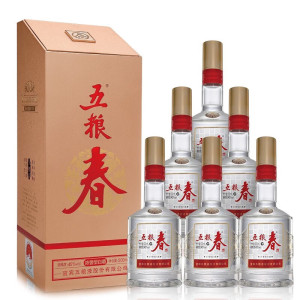 五粮液五粮春二代52度500ml*6瓶浓香型白酒