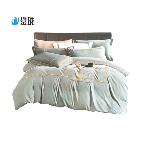鋆珑 可定制纯棉斜纹四件套 2.0米*2.3米 套