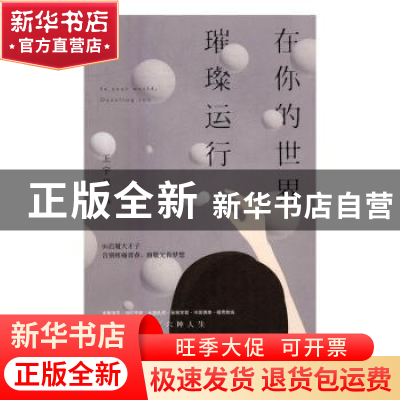 正版 在你的世界,璀璨运行 王宇昆著 江苏凤凰文艺出版社 978753
