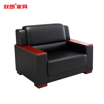 双朗 皮质单人位沙发 SL-HB866-1HT 1020*860*920mm 黑色 张