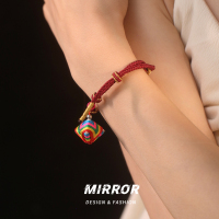 粽子彩绳手链女编织手饰手绳小众设计个性气质国潮新款 BCS2084送女朋友老婆情人节七夕生日礼物