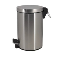 历途科技不锈钢脚踏垃圾桶5L 个