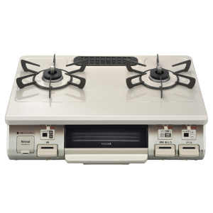日本进口林内燃气灶基础版台式两眼头日系煤气炉烤箱单面烤天然气灶头定时定温RT64MH7R2-CL