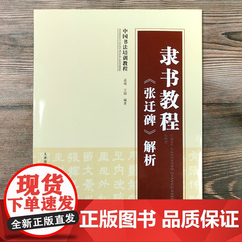 中国书法培训教程 隶书教程 张迁碑 解析 毛笔书法软笔练字基础入门教程图书 书法艺术字帖书籍 天津人民美术出版社