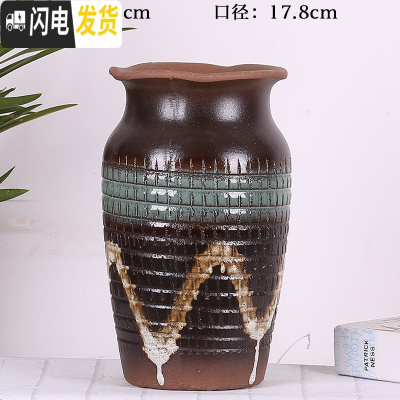 三维工匠多肉花盆透气粗陶罐多肉植物紫砂陶瓷老桩法师特大号盆器 捏口花盆1 特大花盆容器