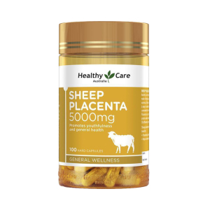 Healthy Care 羊胎素胶囊 5000mg 100粒 1瓶装 hc 补充胶原蛋白 肌肤光泽美白丸 澳洲进口