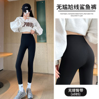 黑色瑜伽裤子女春秋季新款鲨鱼裤小个子安全裤收腹外穿打底裤_991