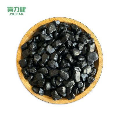 喜力健 天然砾石 1.2*1.5CM-打蜡黑色 袋