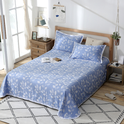 家柏饰(CORATED)夏季纯苎麻凉席1.5m1.8m床透气排汗可水洗可折叠床上三件套