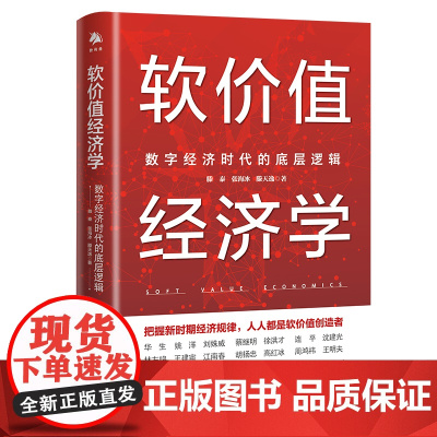 《软价值经济学:数字经济时代的底层逻辑》创造性地提出数字