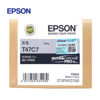 爱普生(EPSON) C13T47C700 灰色原装墨水 约50ml