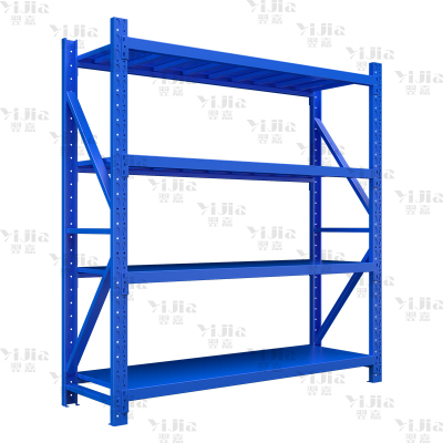 翌嘉 仓储货架库房置物架重型货架蓝色主架1500*600*2000mm/500kg