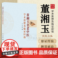董湘玉名老中医学术思想及临证经验 国家级名医32年临床精粹 消化系统/心理治疗专研 病案辨证全解 附胃炎失眠糖尿病诊疗方