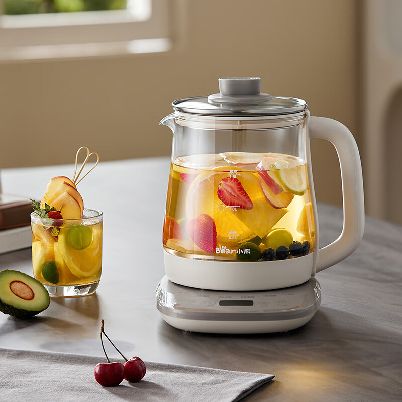 小熊(Bear)YSH-J15X8养生壶办公室1.5L小型多功能家用煮茶器 自动保温烧水壶[ZMD安心系列]