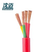 沈迈 铜芯硅橡胶耐高温电缆 YGCR-4*6mm² /米