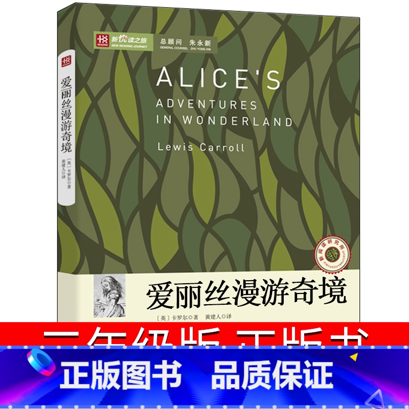 [正版]爱丽丝漫游奇境记书三年级卡罗尔著爱丽丝梦游仙境书爱丽丝没有奇境四年级小学生课外阅读长春江苏中国文联出版社非注音