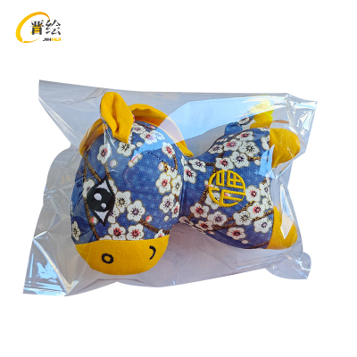 晋绘 新年吉祥物公仔玩偶 国风花布马13cm 个