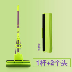 妙洁海绵拖把免手洗挤水家用吸水胶棉海棉拖把地拖