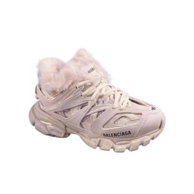 Balenciaga/巴黎世家TRACK女款圆头徽标休闲运动鞋橡胶底跑鞋