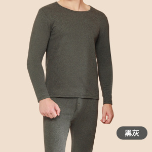 羊毛蚕丝德绒男士保暖内衣套装女加厚AB面秋衣秋裤男打底衫女秋冬_724