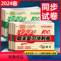 全套7册 人教版 七年级下 [正版]2024新版全套7册名校聚能闯关期末复习冲刺卷语文人教版数学英语生物思品历史地理七/