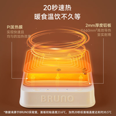 BRUNO 保温杯垫&马克杯-白色BXM201-IV-H03经典白