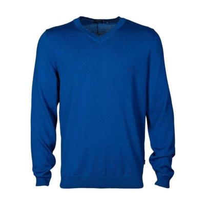 Hugo boss雨果波士针织衫男透气舒适保暖纯棉长袖简约平直下摆