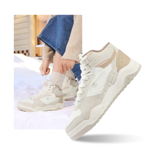 361°女鞋运动鞋冬季新款加绒鞋保暖休闲鞋子大棉鞋高帮板鞋女