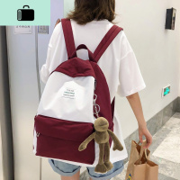 ins风书包女韩版高中原宿ulzzang背包初中学生大森系百搭潮双肩包NEW LAKE