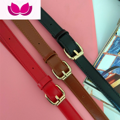 七斓新款纯色pu肩带可调节针扣包带豆腐包带小包带子加长挎包背带细带