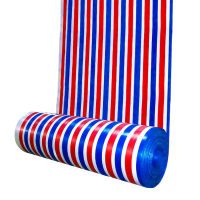 XD JX.XINGDIAN 双面覆膜彩条布 加厚 3*50米 /卷