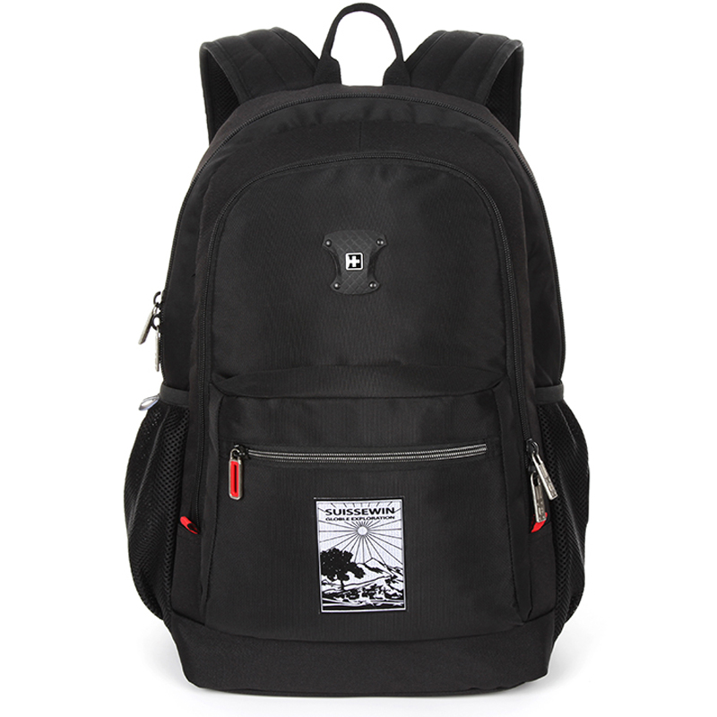 SUISSEWIN男士商务休闲双肩包轻便耐磨大容量防水背包旅行出差通勤SN9453