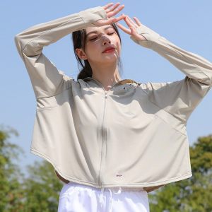 蕉防晒衣服女中长款冰丝防紫外线男女凉感防晒服潮冰丝防晒速干