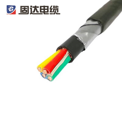 固达电缆 铜芯电线 ZR-KVV22-4*1.5 米
