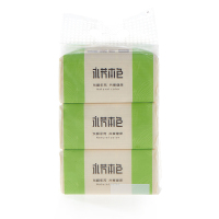 顺清柔永芳本色抽取式面巾纸3包/提本色3联抽纸