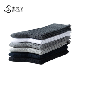 古梵华纯棉中筒男袜(春夏款5双装)GFH826-5/盒