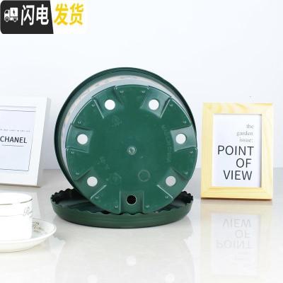 三维工匠塑料矮胖新加仑花盆绿萝月季多肉大口径加厚小加仑盆 矮胖2号[10个装]10送2 不含托盘花盆容器