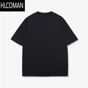 HLCOMAN260g美式高街半袖t恤夏季2024男款潮牌落肩宽松百搭短袖