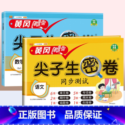 [2本]语文+数学(苏教) 二年级下 [正版]一年级试卷测试卷全套二年级三四五六年级上册语文数学英语真题试卷人教版小学生
