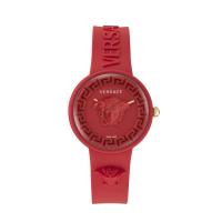 Versace/范思哲女款石英表红面白盘时尚潮流欧美腕表