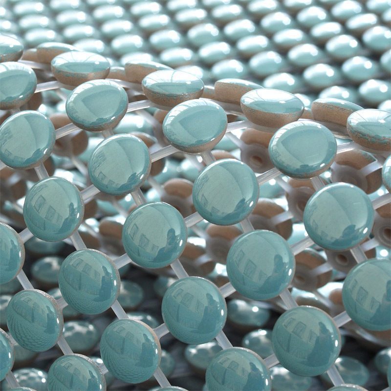 夏季陶瓷凉垫 客厅沙发凉席垫夏天款防滑欧式全包萬能套罩坐垫子 单陶瓷-晶彩果绿 70*210