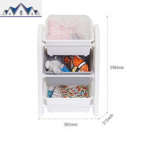 韩国儿童玩具收纳架宝宝衣架书架幼儿园置物柜整理架 三维工匠收纳柜