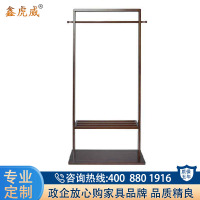 鑫虎威 北欧全实木落地衣帽架创意置物卧室玄关更衣室服装挂衣架现代美式